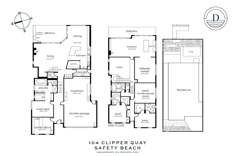 Floorplan of Homely house listing, 104 Clipper Quay, Safety Beach VIC 3936