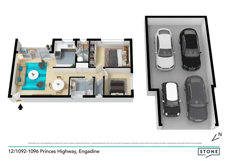 Floorplan of Homely unit listing, 12/1092-1096 Old Princes Highway, Engadine NSW 2233