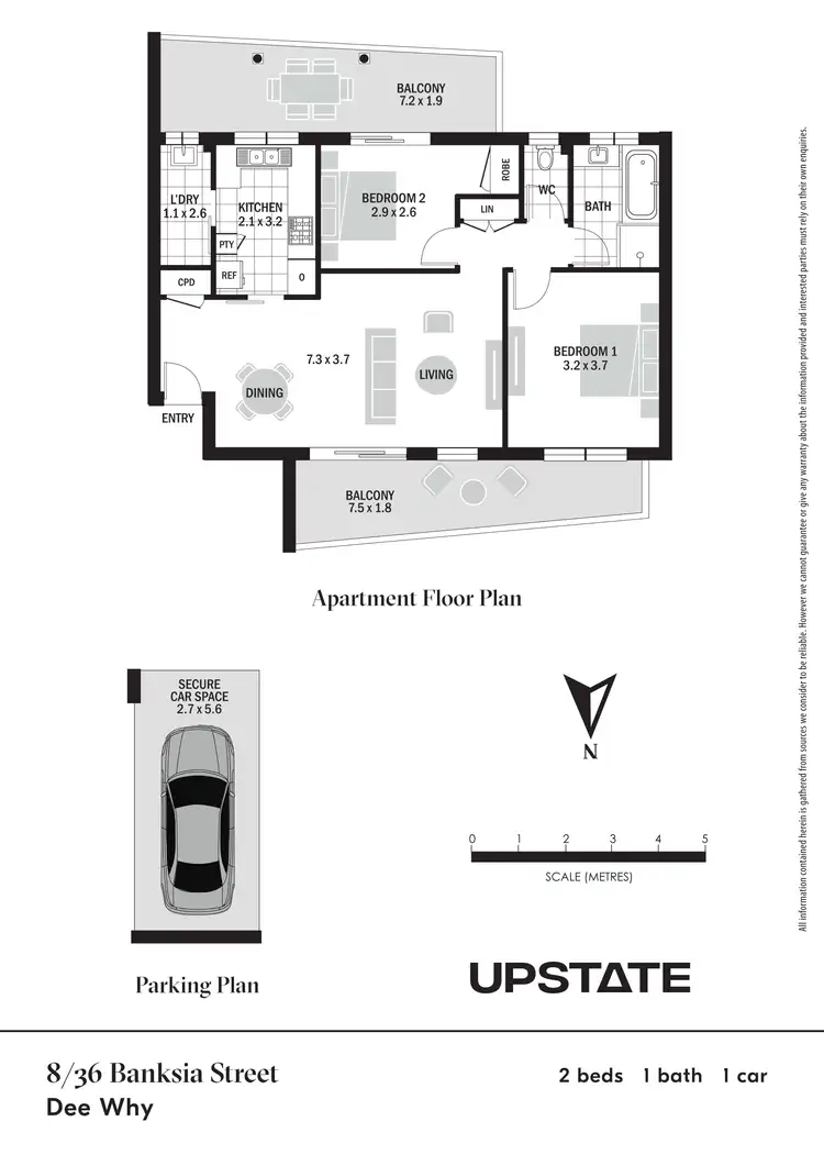 Floorplan of Homely unit listing, 8/36 Banksia Street, Dee Why NSW 2099