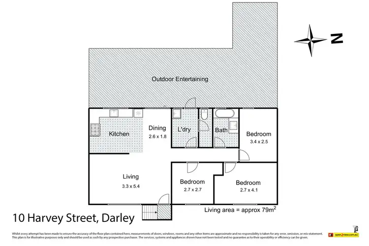 Floorplan of Homely house listing, 10 Harvey Street, Darley VIC 3340