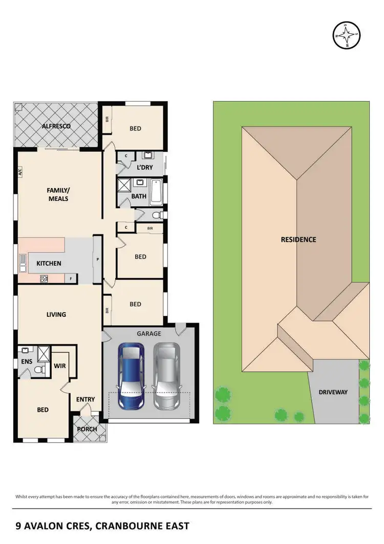 Floorplan of Homely house listing, 9 Avalon Crescent, Cranbourne East VIC 3977