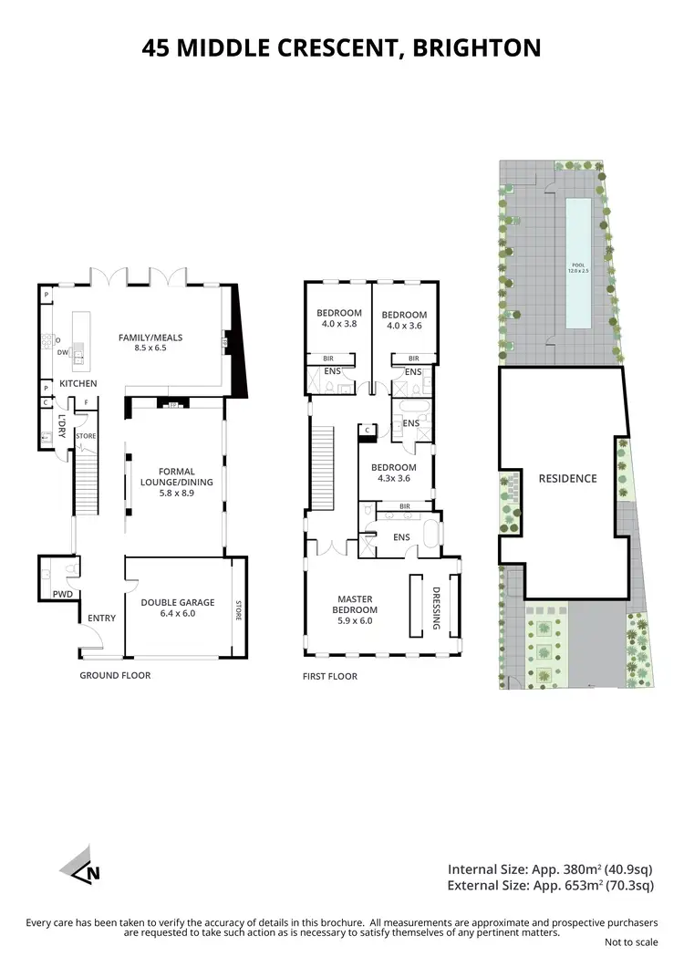 Floorplan of Homely house listing, 45 Middle Crescent, Brighton VIC 3186