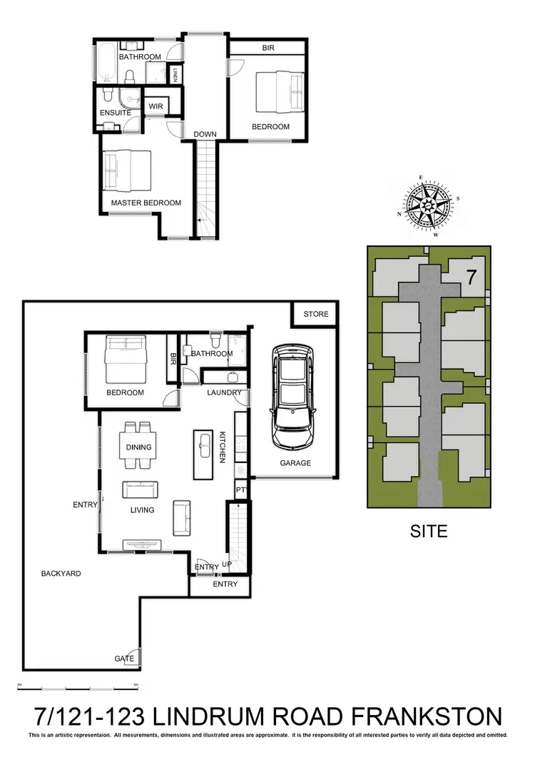 Floorplan of Homely townhouse listing, 7/121-123 Lindrum Road, Frankston VIC 3199