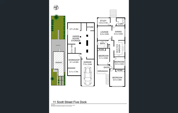 Floorplan of Homely house listing, 11 Scott Street, Five Dock NSW 2046
