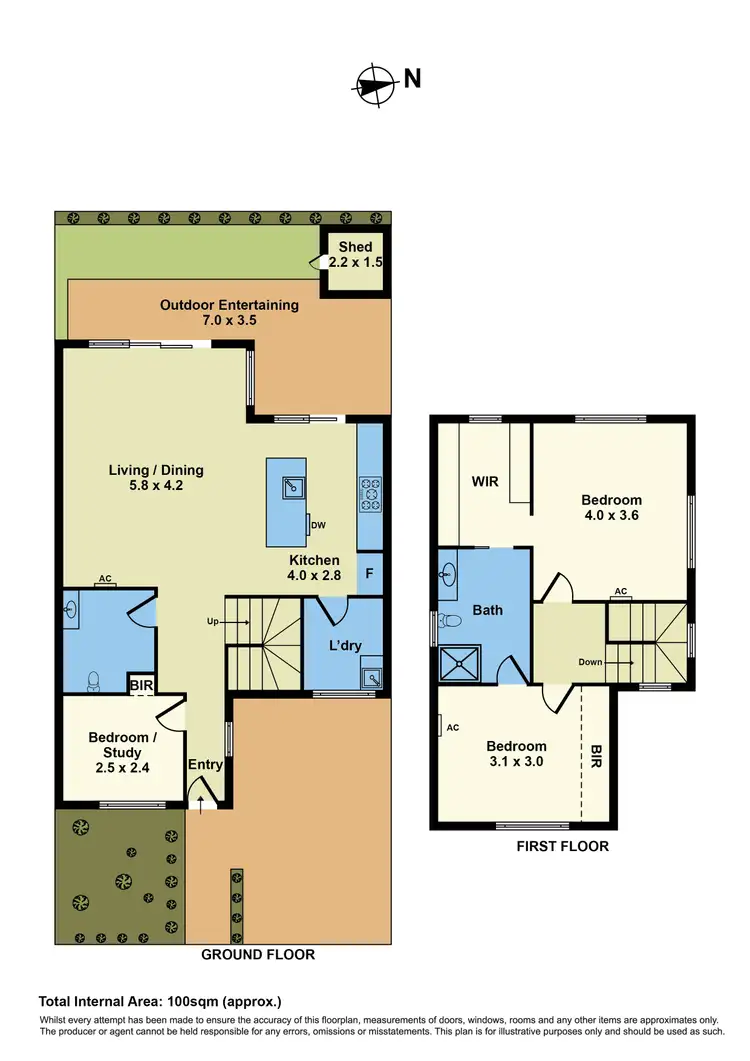 Floorplan of Homely townhouse listing, 3/15A Richelieu Street, West Footscray VIC 3012
