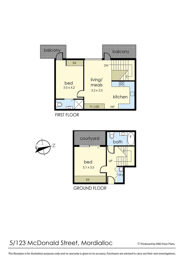 Floorplan of Homely unit listing, 5/123 McDonald Street, Mordialloc VIC 3195