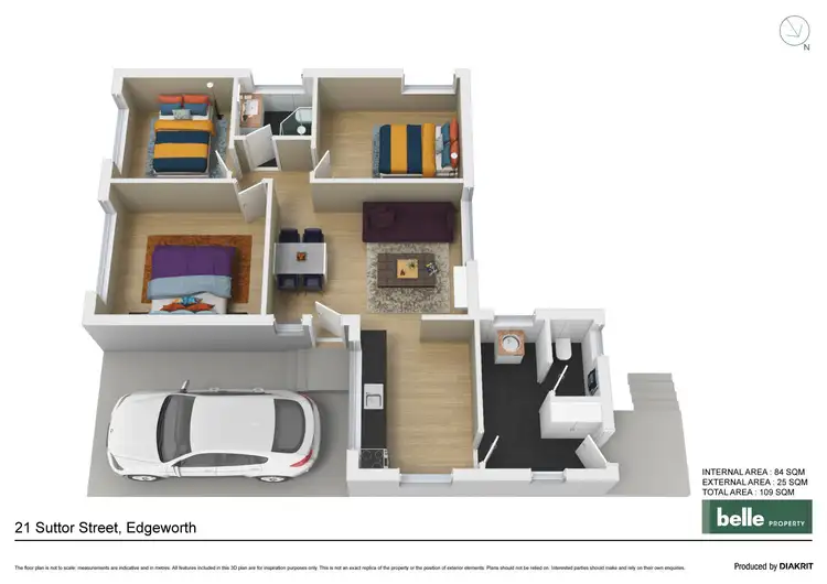 Floorplan of Homely house listing, 21 Suttor Street, Edgeworth NSW 2285