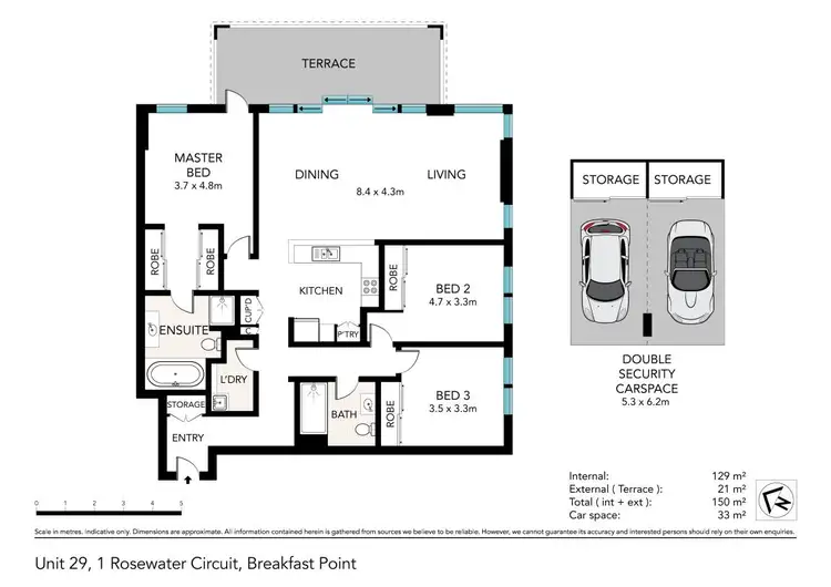Floorplan of Homely apartment listing, 29/1 Rosewater Circuit, Breakfast Point NSW 2137