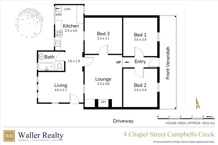 Floorplan of Homely house listing, 4 Chapel Street, Campbells Creek VIC 3451