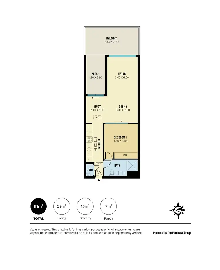 Floorplan of Homely apartment listing, 212/160 Grote Street, Adelaide SA 5000