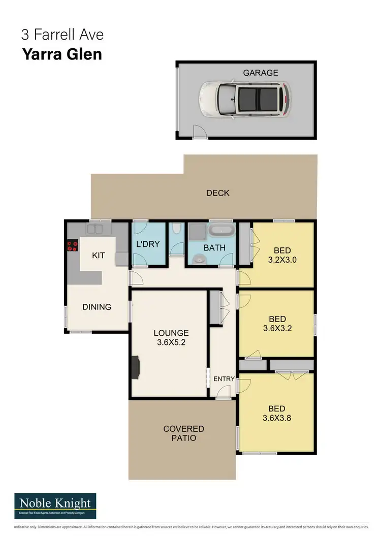 Floorplan of Homely house listing, 3 Farrell Avenue, Yarra Glen VIC 3775