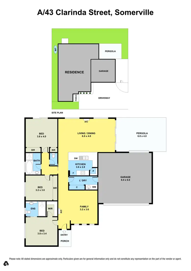 Floorplan of Homely house listing, 43A Clarinda Street, Somerville VIC 3912