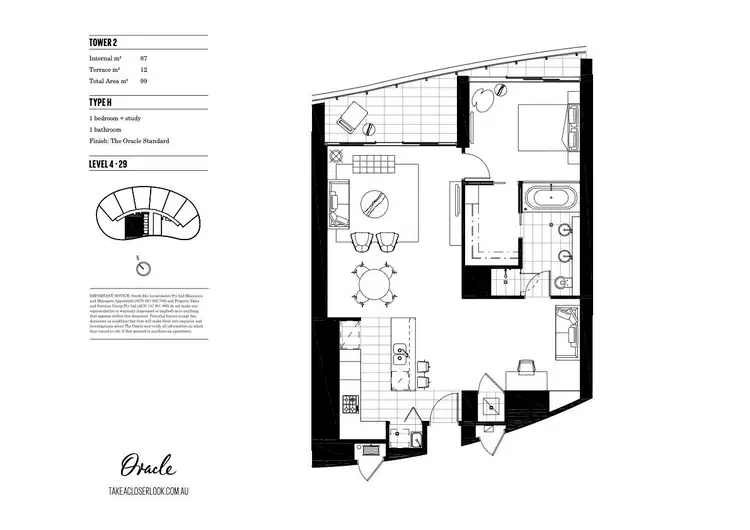 Floorplan of Homely apartment listing, Level 18/21 Elizabeth Avenue, Broadbeach QLD 4218