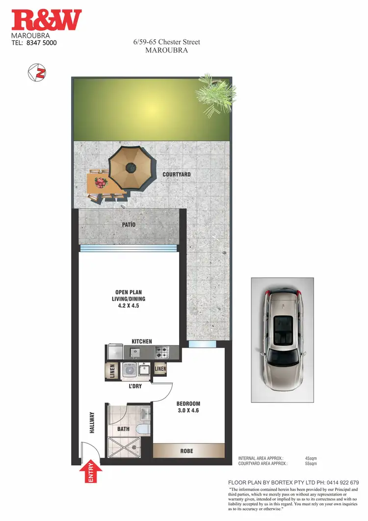 Floorplan of Homely apartment listing, 6/59-65 Chester Avenue, Maroubra NSW 2035