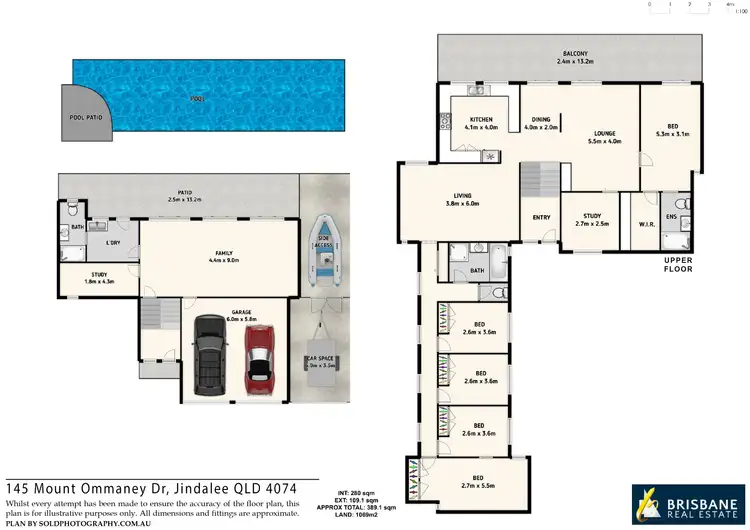 Floorplan of Homely house listing, 145 Mount Ommaney Drive, Jindalee QLD 4074