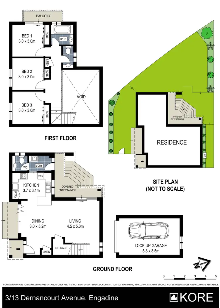 Floorplan of Homely townhouse listing, 3/13 Dernancourt Avenue, Engadine NSW 2233