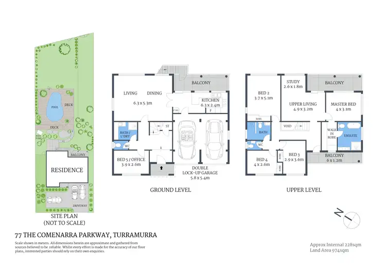Floorplan of Homely house listing, 77 The Comenarra Parkway, Turramurra NSW 2074