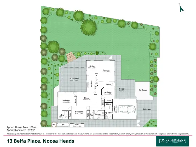 Floorplan of Homely house listing, 13 Belfa Place, Noosa Heads QLD 4567