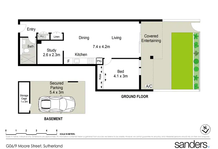 Floorplan of Homely apartment listing, G06/9 Moore Street, Sutherland NSW 2232