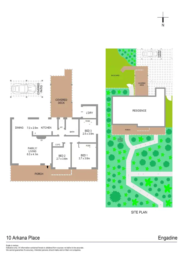 Floorplan of Homely house listing, 10 Arkana Place, Engadine NSW 2233