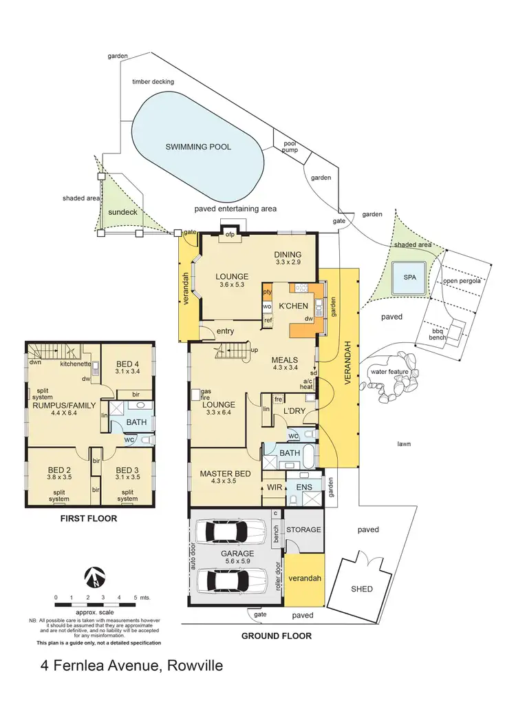 Floorplan of Homely house listing, 4 Fernlea Avenue, Rowville VIC 3178