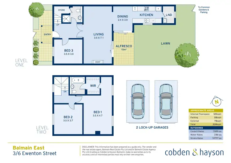 Floorplan of Homely townhouse listing, 3/6 Ewenton Street, Balmain NSW 2041