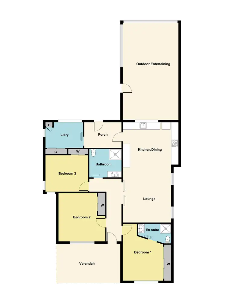 Floorplan of Homely house listing, 22 McNeill Street, Ararat VIC 3377