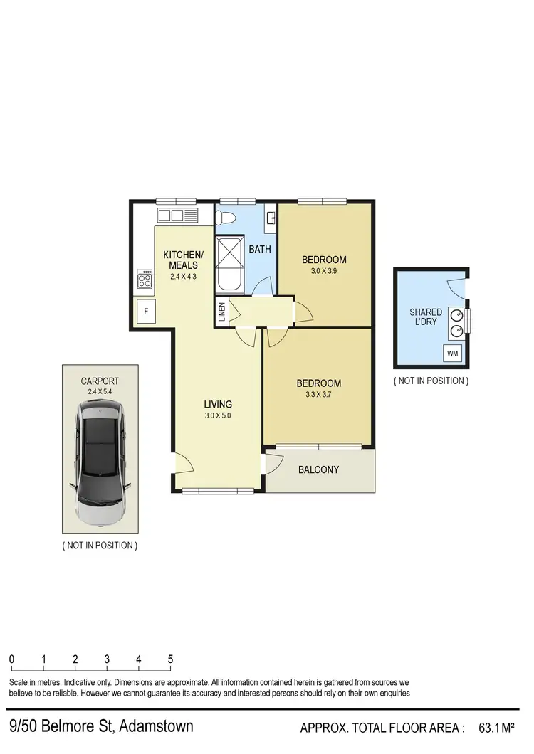 Floorplan of Homely unit listing, 9/50 Belmore Street, Adamstown NSW 2289