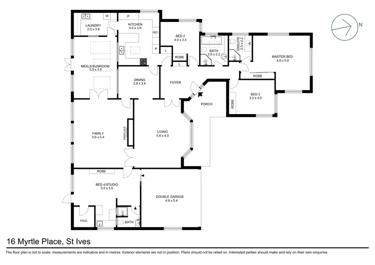 Floorplan of Homely house listing, 16 Myrtle Place, St Ives NSW 2075