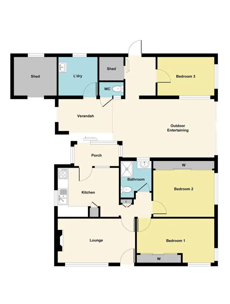 Floorplan of Homely house listing, 19 Wilmot Street, Ararat VIC 3377
