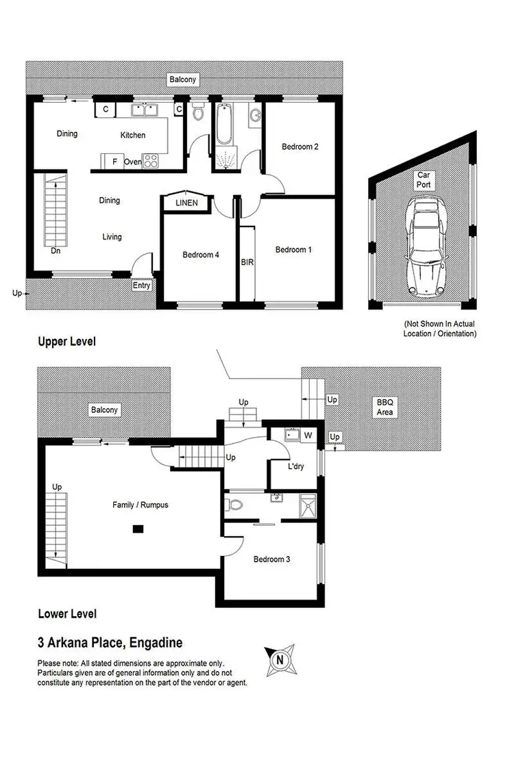 Floorplan of Homely house listing, 3 Arkana Place, Engadine NSW 2233