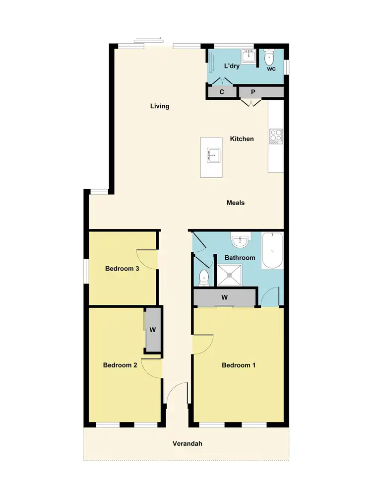 Floorplan of Homely house listing, 208 Doveton Crescent, Soldiers Hill VIC 3350
