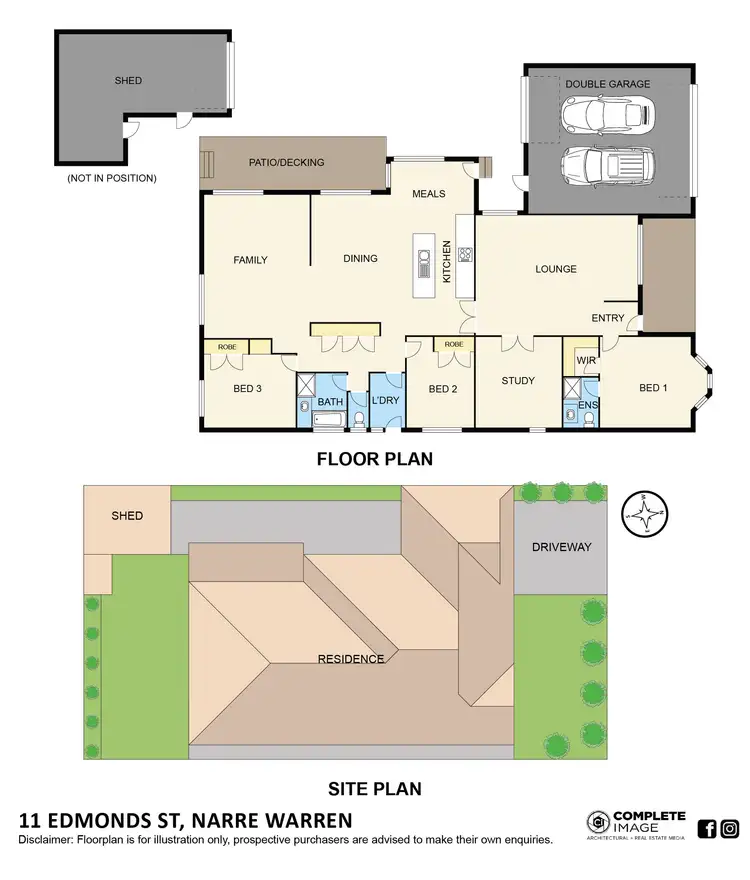 Floorplan of Homely house listing, 11 Edmonds Street, Narre Warren VIC 3805
