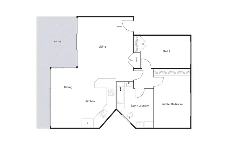 Floorplan of Homely unit listing, 4/6 Wilkins Street, Mawson ACT 2607