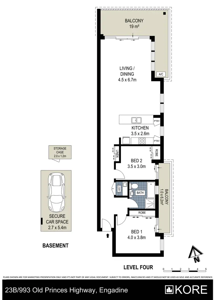 Floorplan of Homely apartment listing, 23B/993 Old Princes Highway, Engadine NSW 2233
