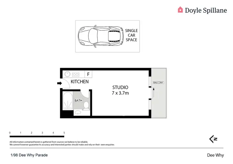 Floorplan of Homely apartment listing, 1/98 Dee Why Parade, Dee Why NSW 2099