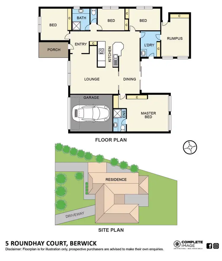 Floorplan of Homely house listing, 5 Roundhay Court, Berwick VIC 3806