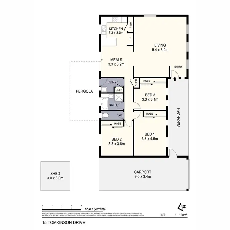 Floorplan of Homely house listing, 15 Tomkinson Drive, Golden Square VIC 3555