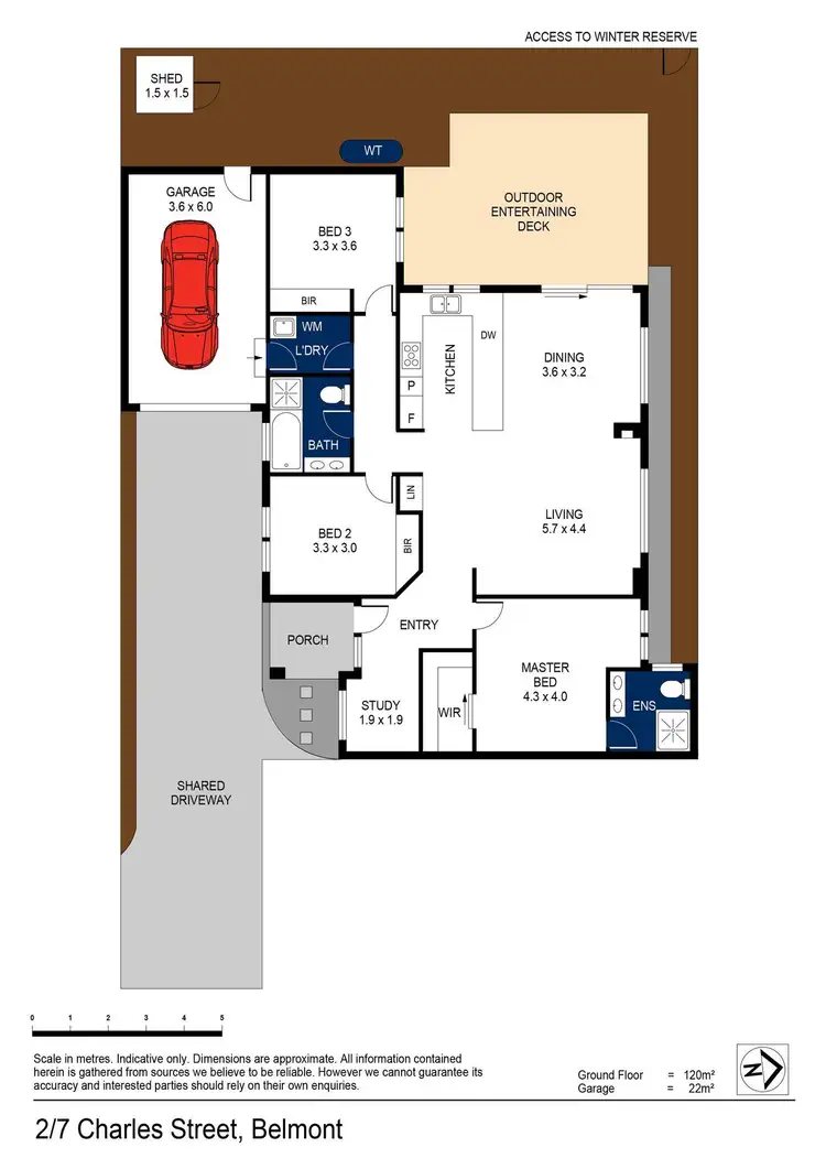 Floorplan of Homely townhouse listing, 2/7 Charles Street, Belmont VIC 3216