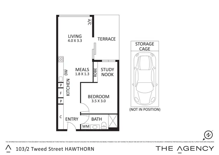 Floorplan of Homely apartment listing, 103/2 Tweed Street, Hawthorn VIC 3122