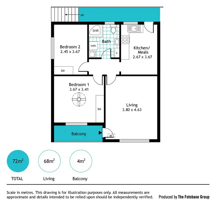 Floorplan of Homely apartment listing, 5/43 Stonehouse Avenue, Camden Park SA 5038