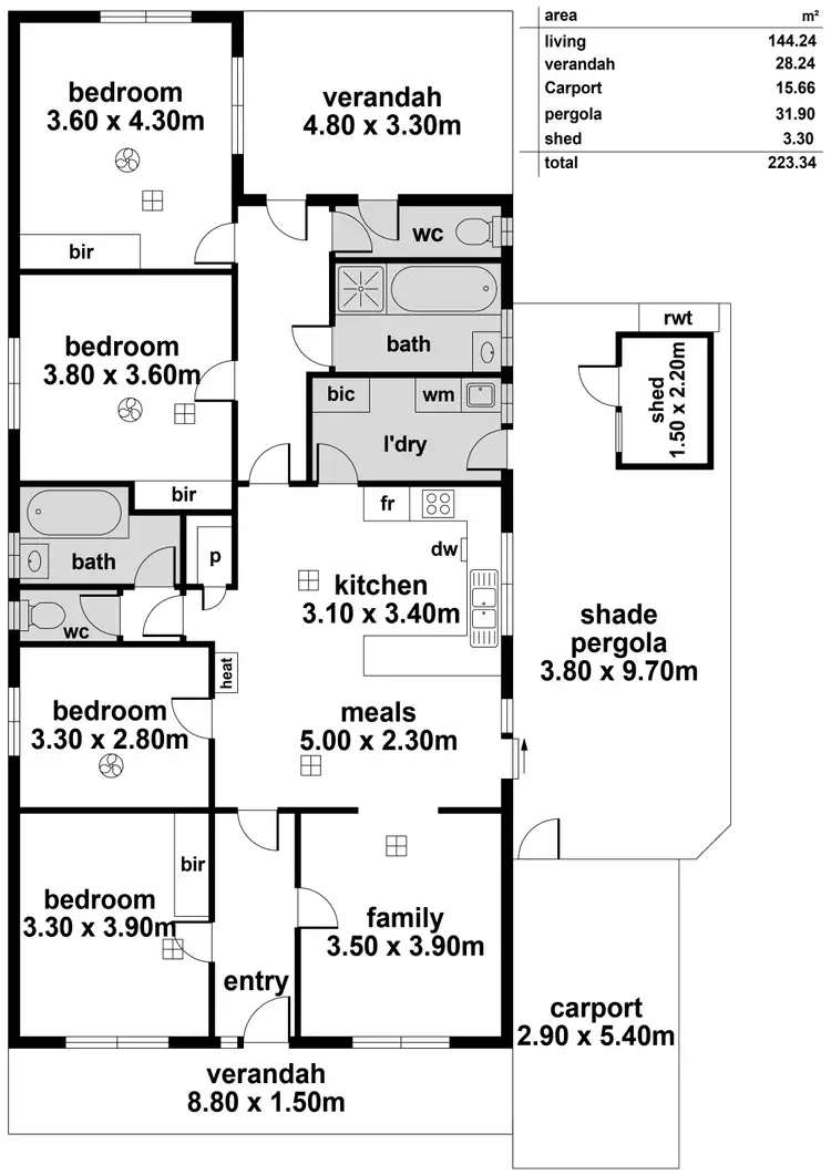 Floorplan of Homely house listing, 30 Hauteville Terrace, Eastwood SA 5063