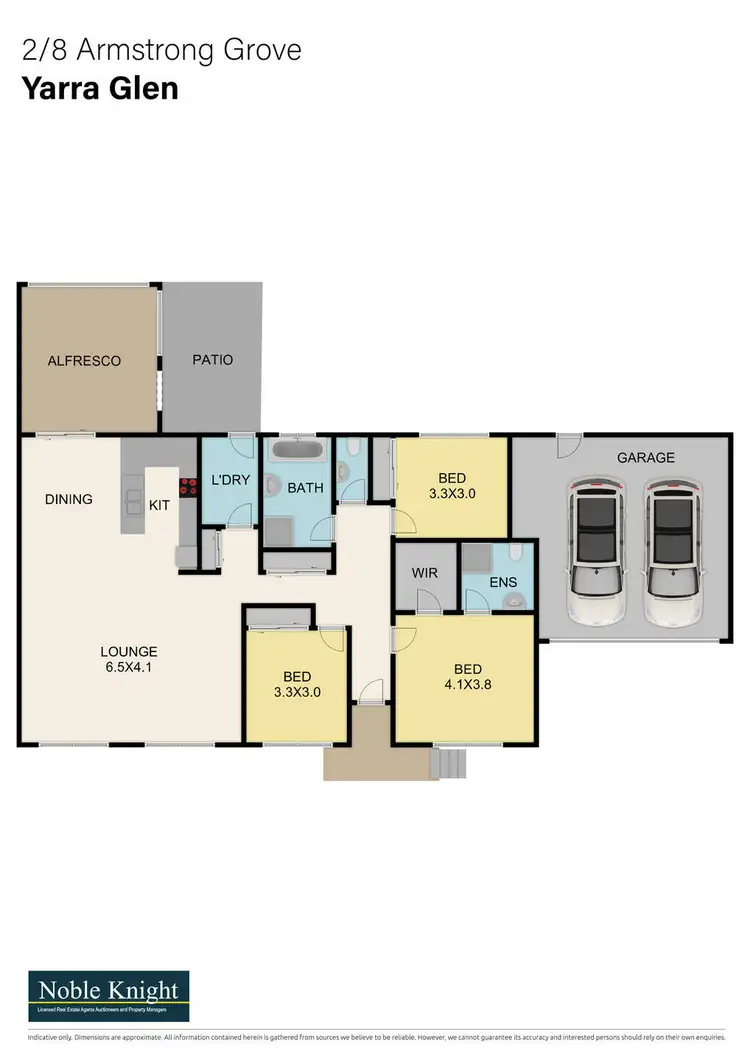 Floorplan of Homely unit listing, 2/8 Armstrong Grove, Yarra Glen VIC 3775