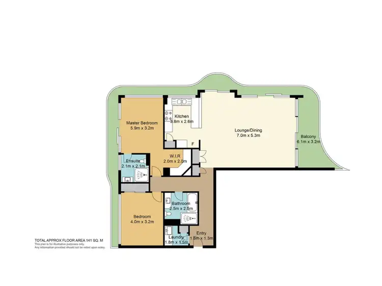 Floorplan of Homely apartment listing, Level 2/8/2940 Gold Coast Highway, Surfers Paradise QLD 4217