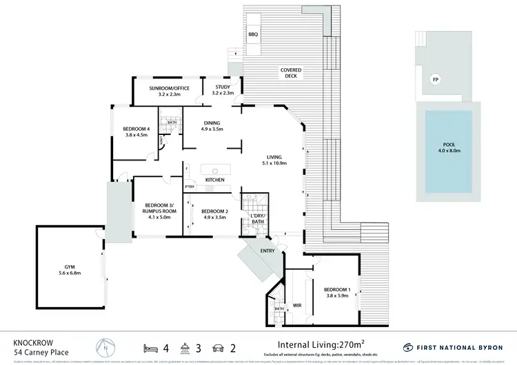 Floorplan of Homely house listing, 54 Carney Place, Knockrow NSW 2479