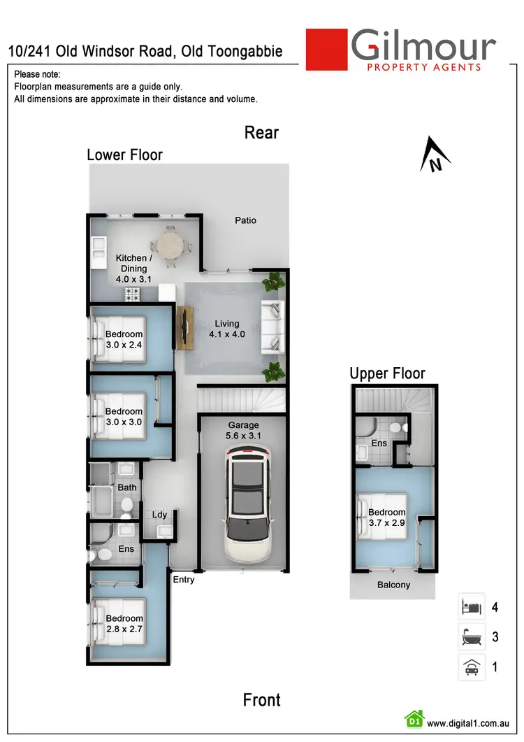 Floorplan of Homely townhouse listing, 10/241 Old Windsor Road, Old Toongabbie NSW 2146