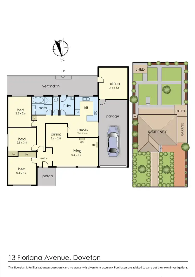 Floorplan of Homely house listing, 13 Floriana Avenue, Doveton VIC 3177
