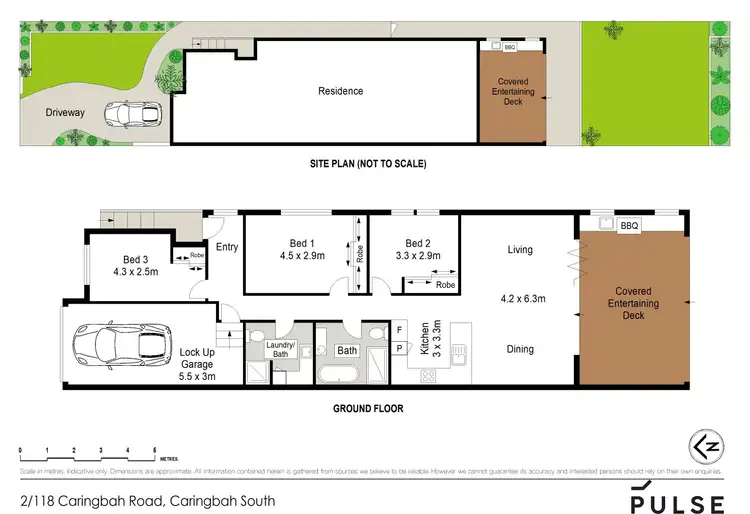 Floorplan of Homely semi-detached listing, 2/118 Caringbah Road, Caringbah South NSW 2229