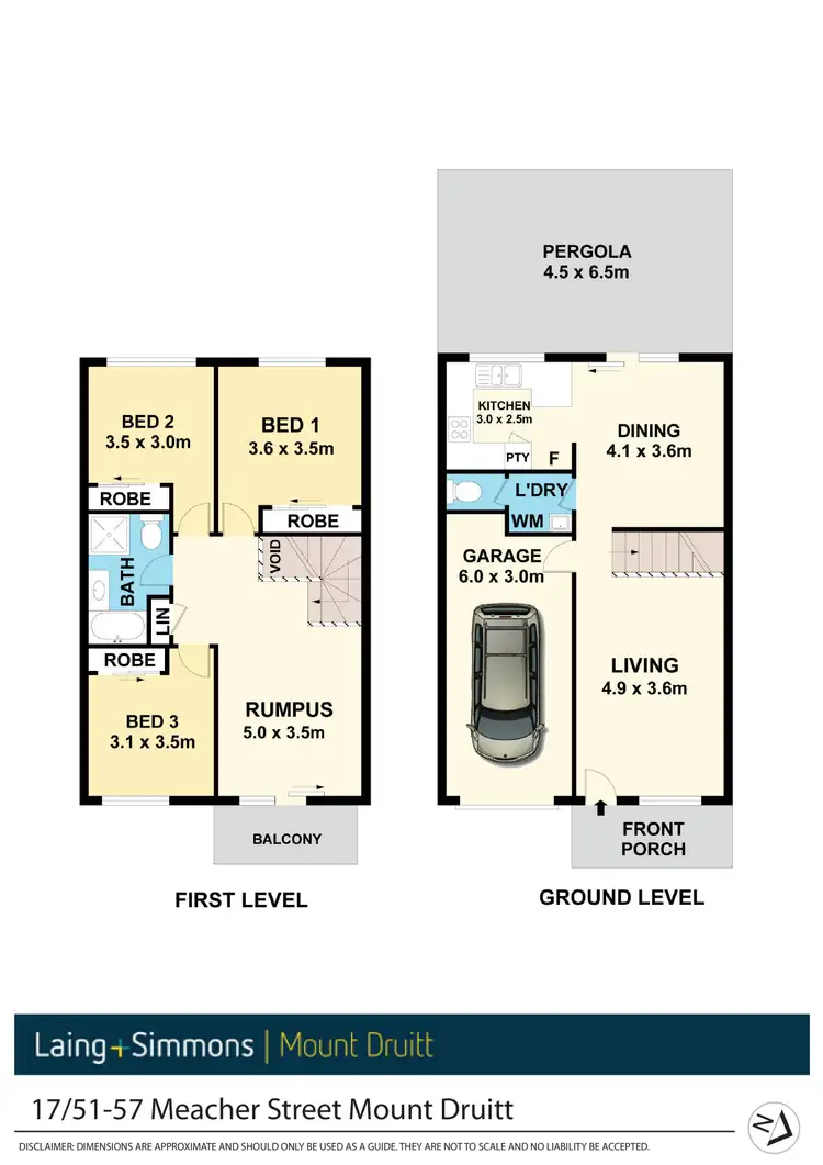 Floorplan of Homely townhouse listing, 17/51-57 Meacher Street, Mount Druitt NSW 2770