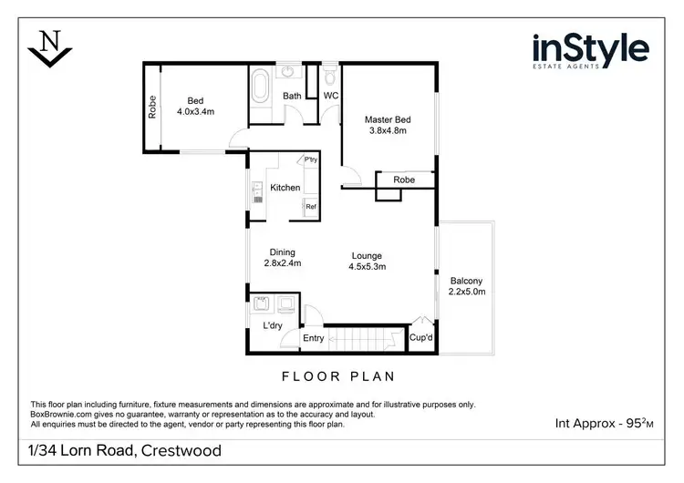Floorplan of Homely house listing, 1/34 Lorn Road, Crestwood NSW 2620